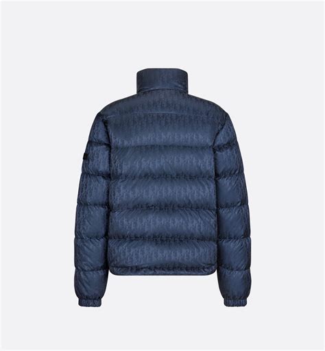 dior oblique daunenjacke blau|Daunenjacke Dior Oblique marineblau technischer Jacquard.